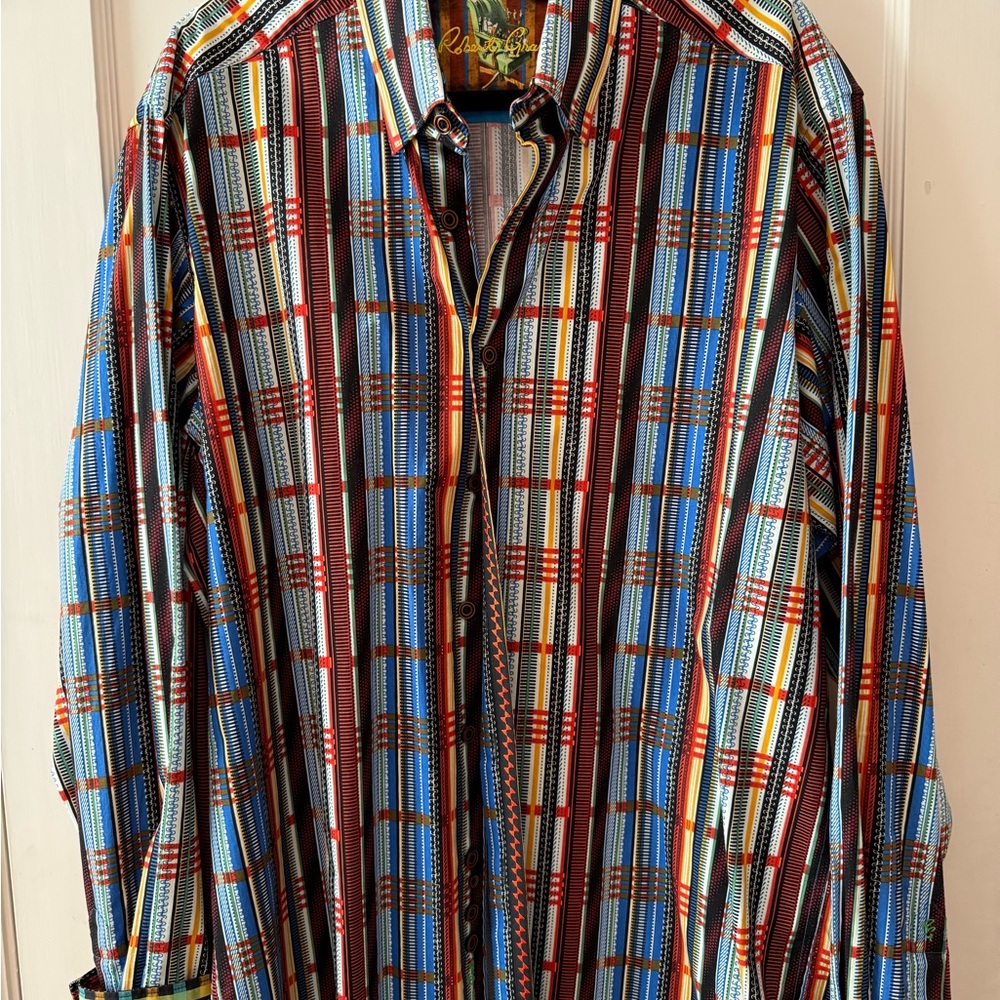 Robert Graham‎ Multicolor Stripe & Plaid Long-Sleeve Button-Down Shirt